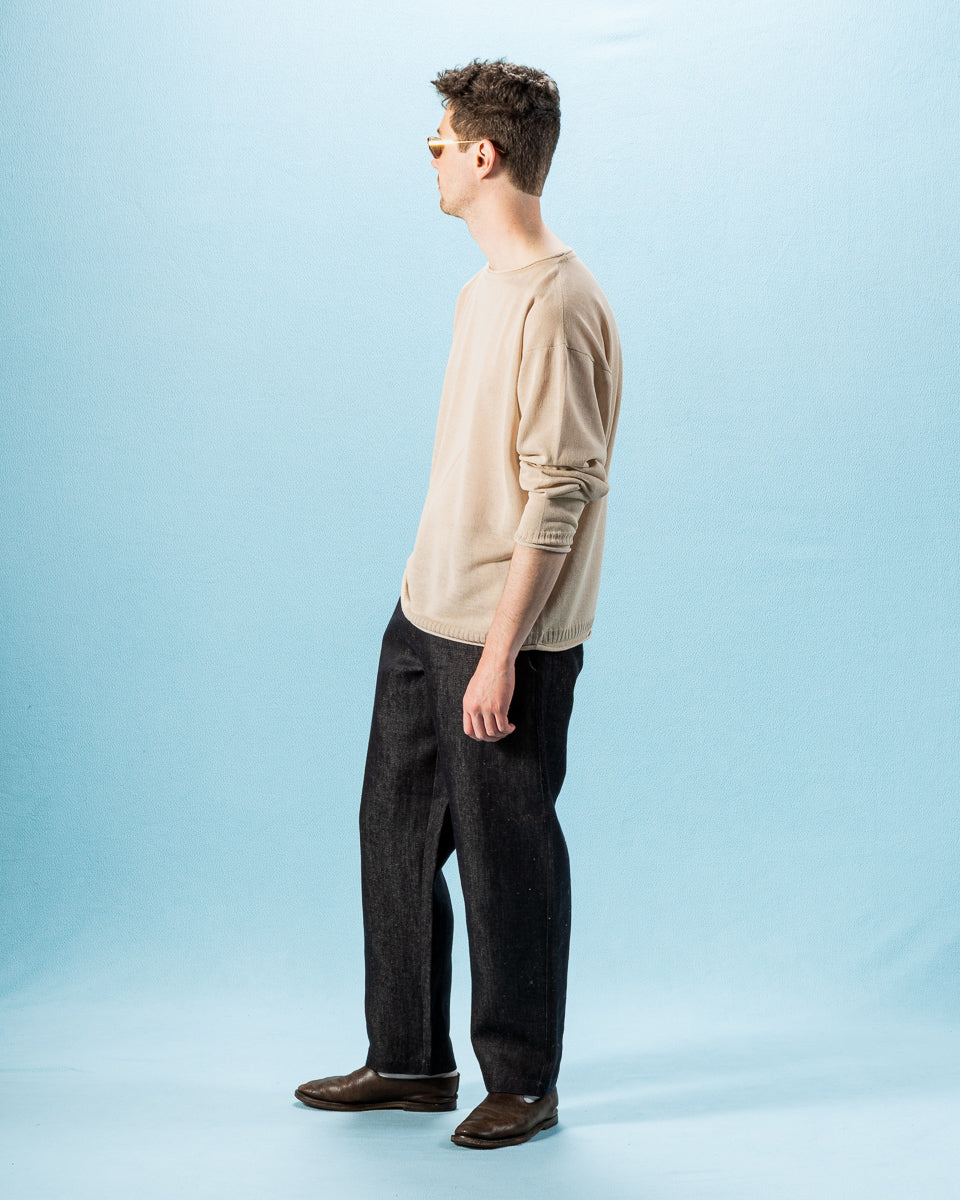 Olde Homesteader & Daughter Jyarijyari Silk Pullover - Stone - Standard & Strange