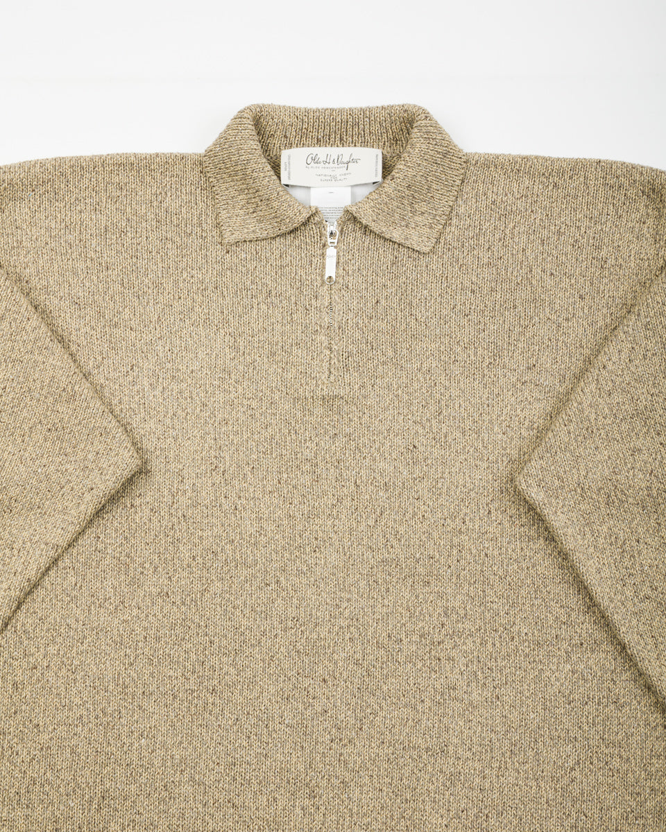 Olde Homesteader & Daughter Silk Cotton Half Zip Pullover - Sage Green 08 - Standard & Strange