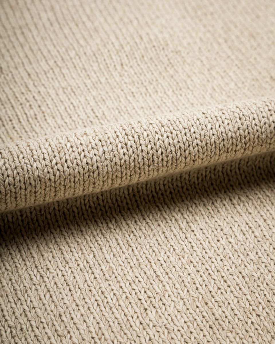 Olde Homesteader & Daughter Silk Cotton Half Zip Pullover - Stone 08 - Standard & Strange