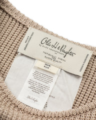 Olde Homesteader & Daughter Silk Hand Knitting Heavyweight Rib Pullover - Beige 8 - Standard & Strange
