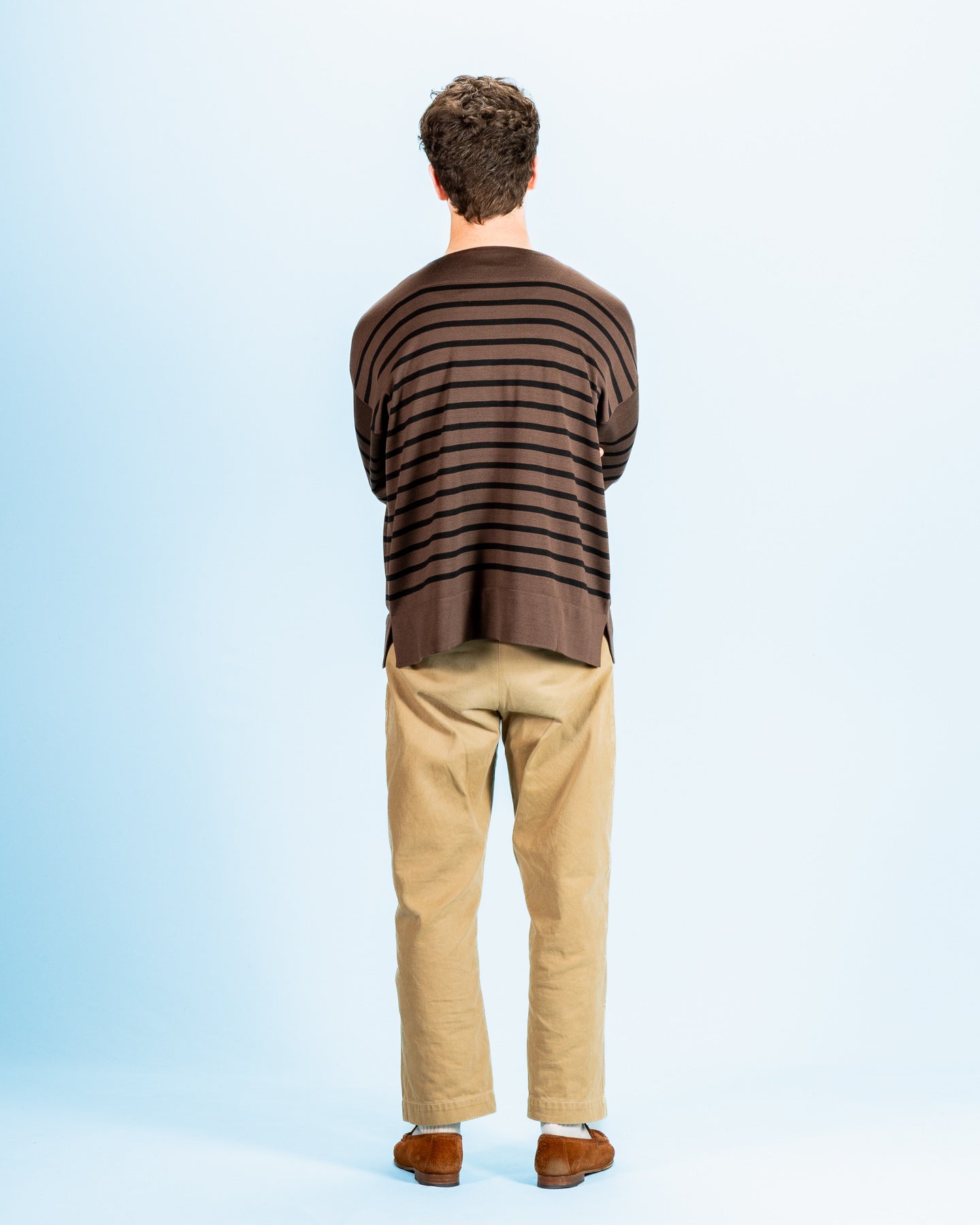 Olde H & Daughter Silk Heavy Weight Pullover - Brown/Black 10 - Standard & Strange