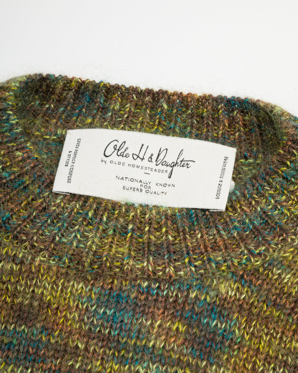 Olde Homesteader & Daughter Silk Mohair Pullover - Green Granite 08 - Standard & Strange