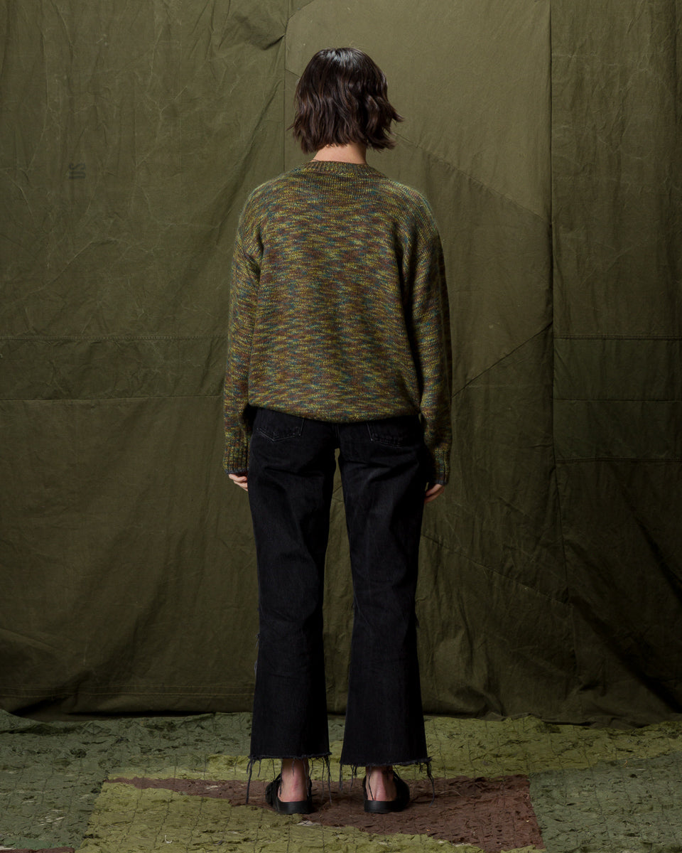 Olde Homesteader & Daughter Silk Mohair Pullover - Green Granite 08 - Standard & Strange