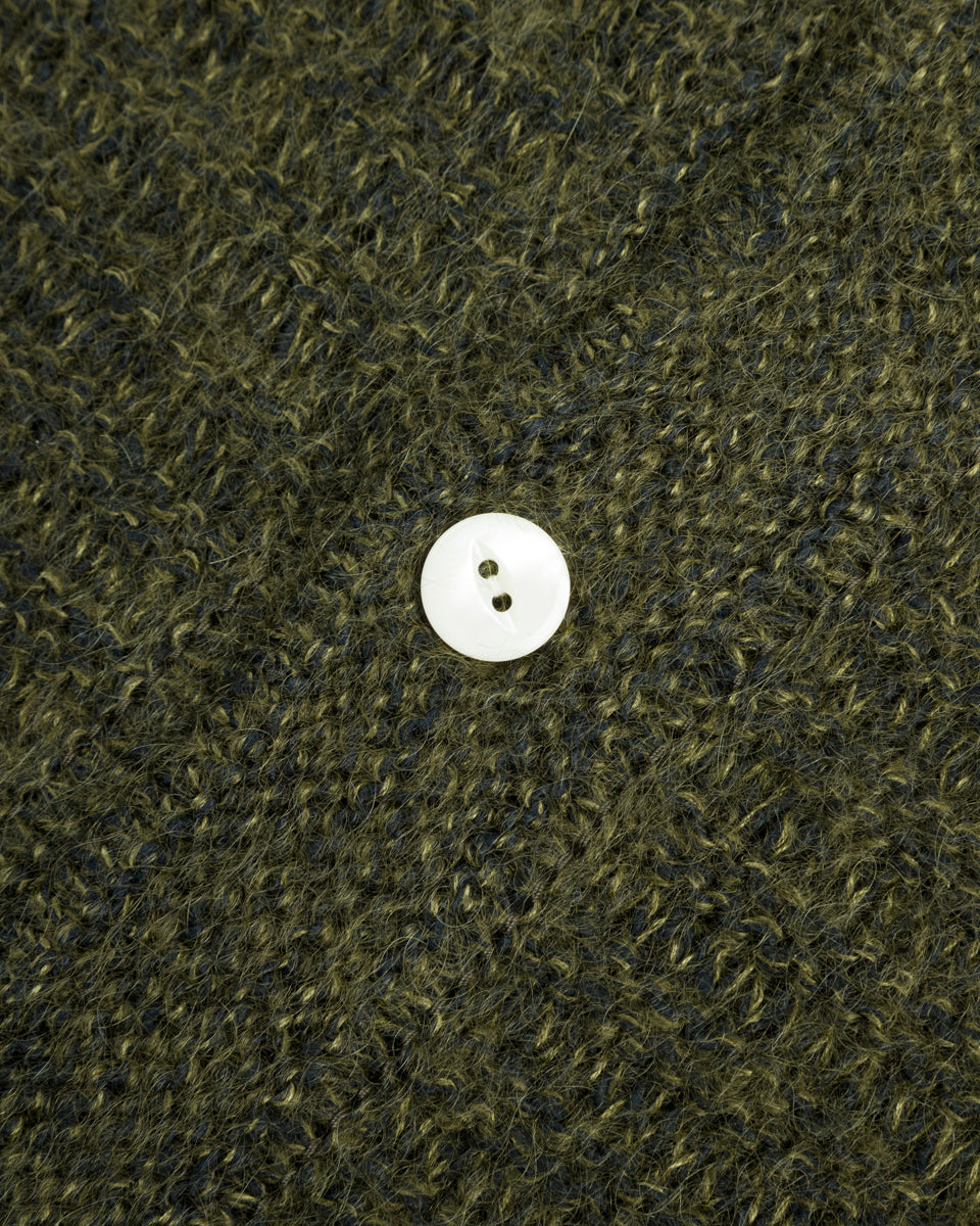 Olde Homesteader & Daughter Silk Mohair Wrap Stitches L/S Shirt - Dark Forest 10 - Standard & Strange