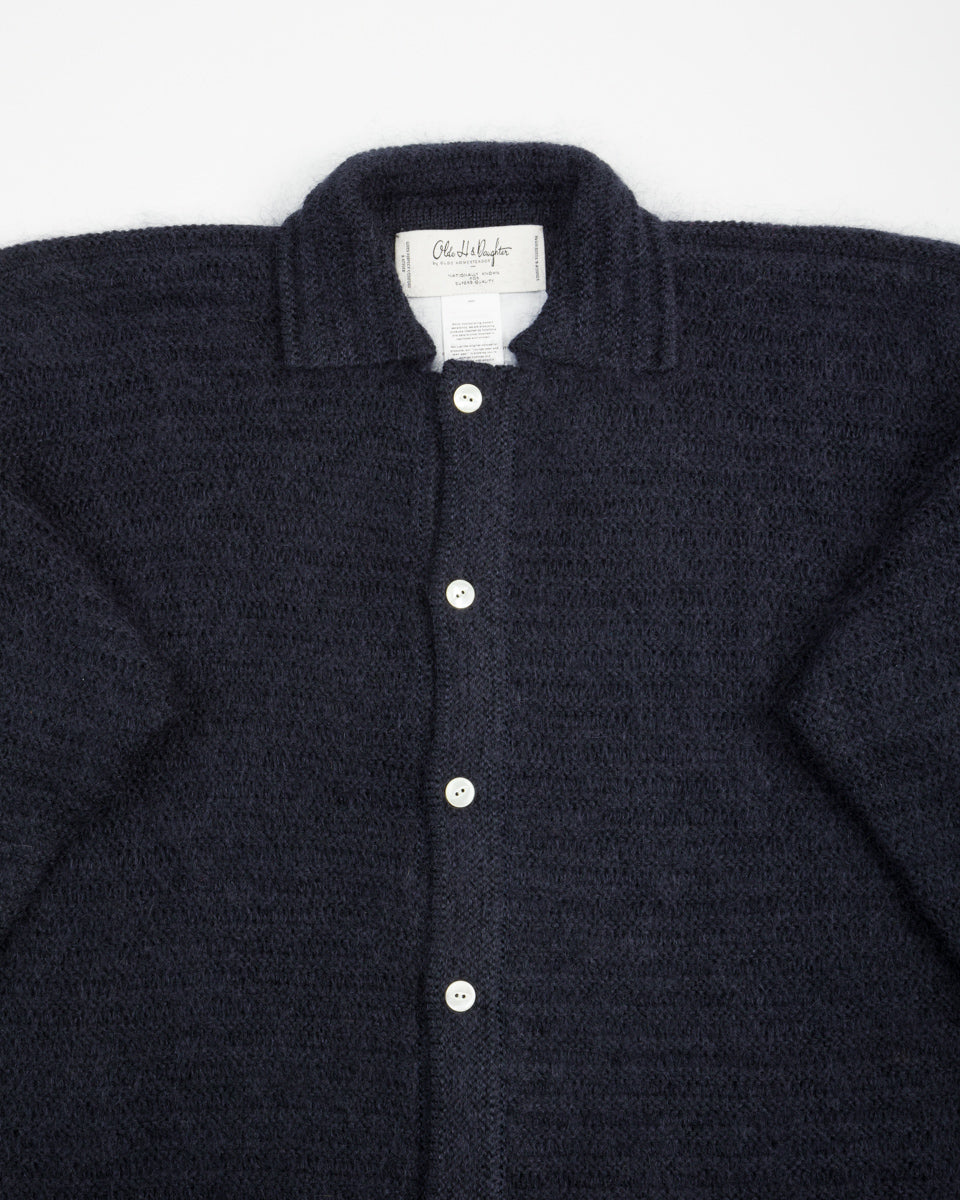 Olde Homesteader & Daughter Silk Mohair Wrap Stitches L/S Shirt - Night View 10 - Standard & Strange