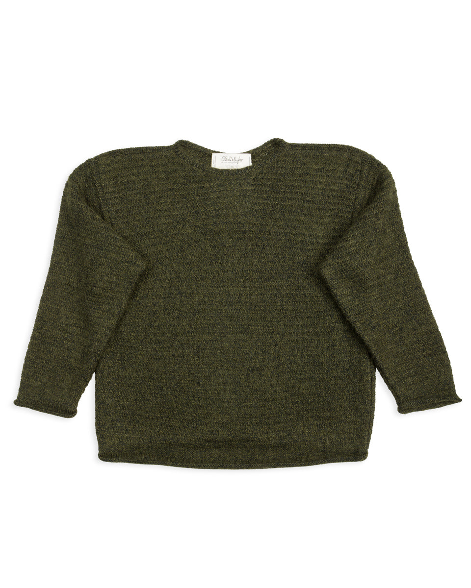 Olde Homesteader & Daughter Silk Mohair Wrap Stitches Pullover - Dark Forest 10 - Standard & Strange