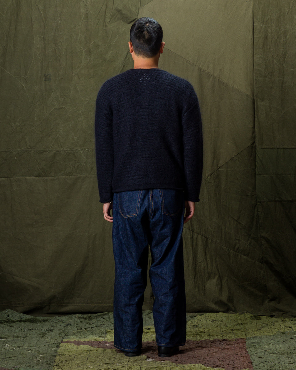 Olde Homesteader & Daughter Silk Mohair Wrap Stitches Pullover - Night View 10 - Standard & Strange