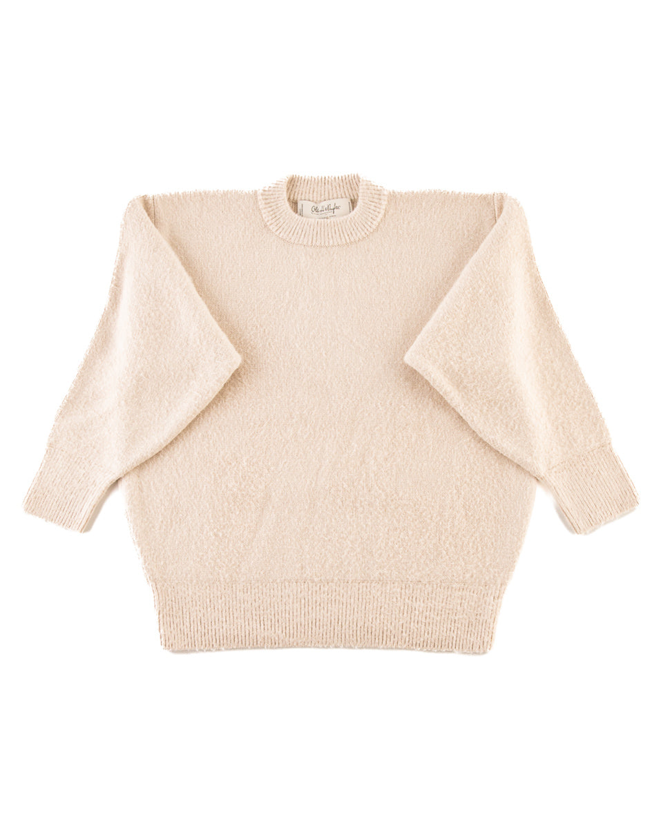 Olde H & Daughter Silk Shaggy Dog Pullover - Butter - Standard & Strange