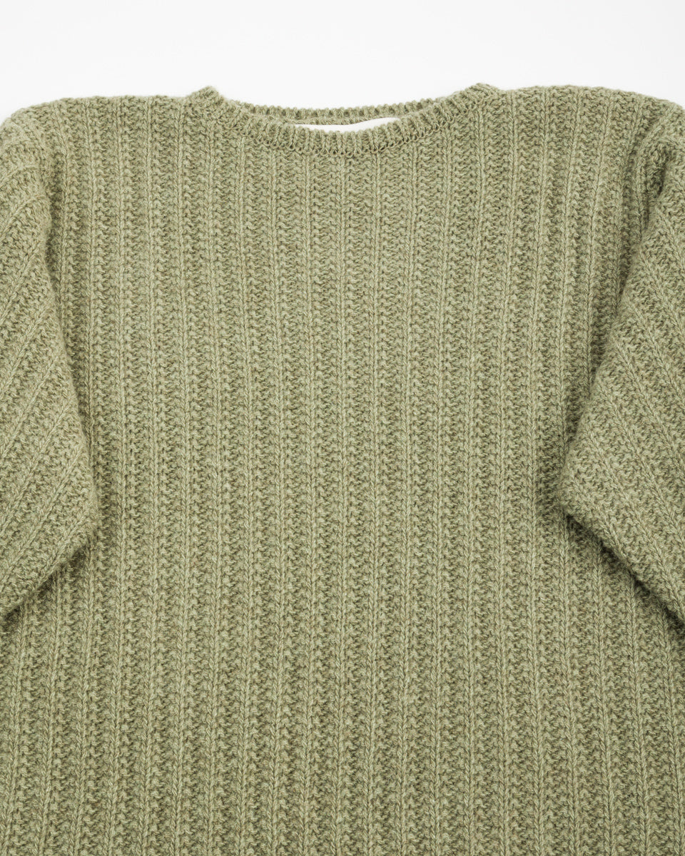 Olde Homesteader & Daughter Slub Cashmere Boat Pullover - Hunter Green 10 - Standard & Strange