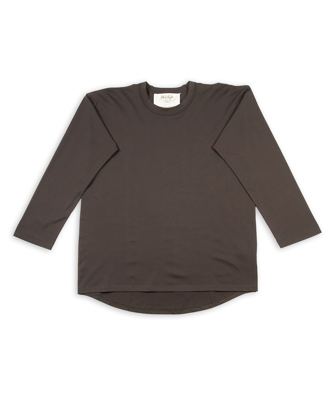 Olde Homesteader & Daughter Suvin Plain Stitch Crewneck L/S - Ink Black - Standard & Strange