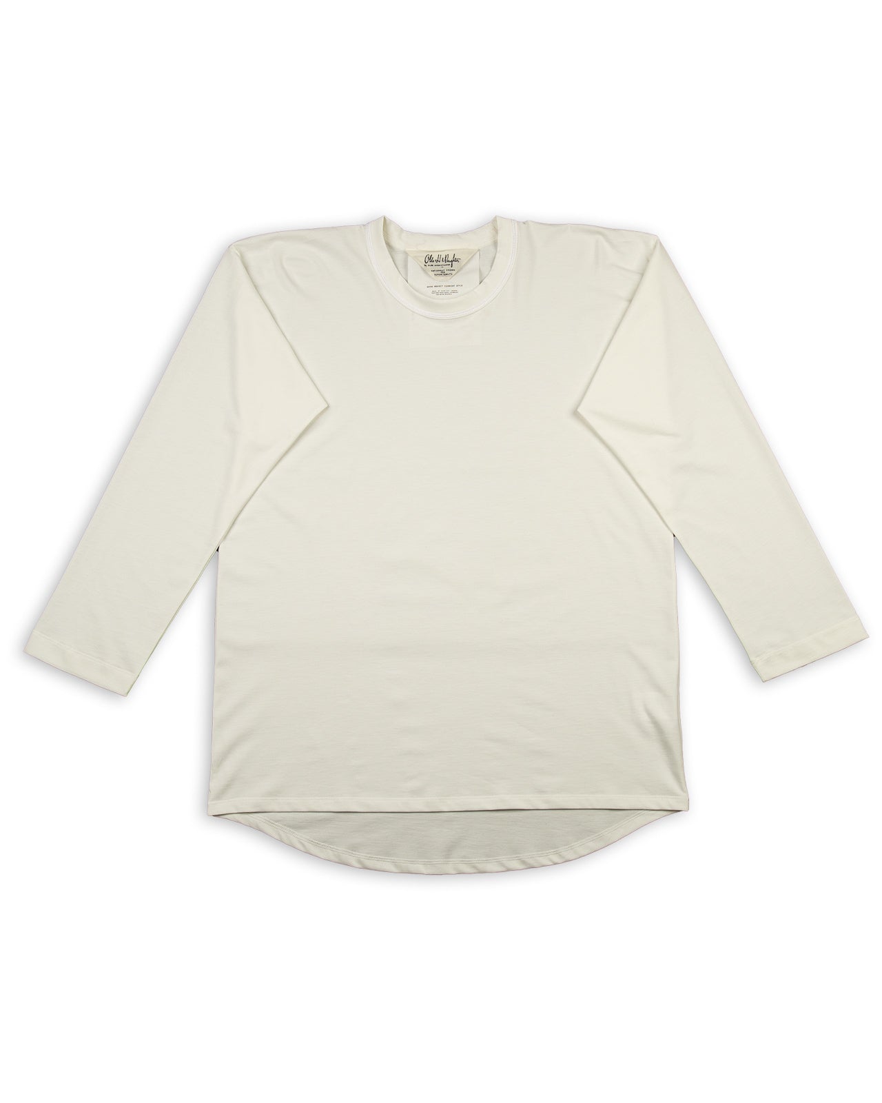 Olde Homesteader & Daughter Suvin Plain Stitch Crewneck L/S - Off White - Standard & Strange