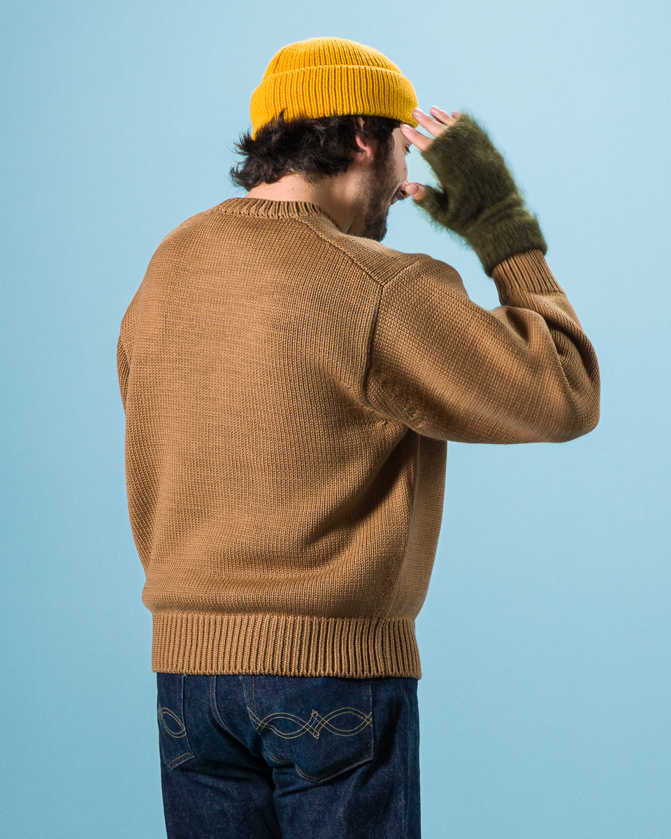 Olde Homesteader & Daughter Wool Crewneck Pullover - Coyote 10 - Standard & Strange