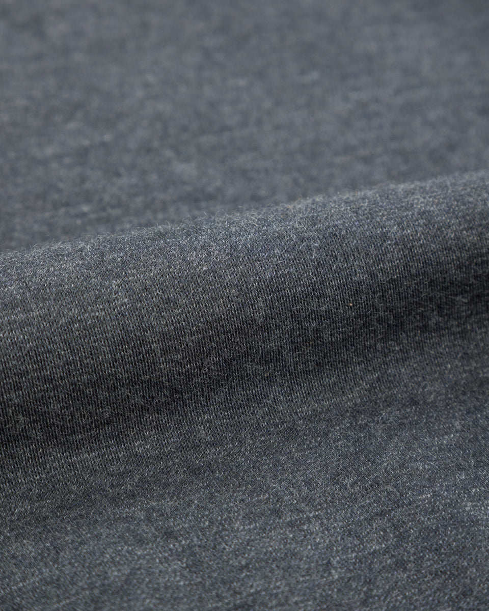 Olde Homesteader Cashmere Interlock Crewneck L/S - Black Heather - Standard & Strange