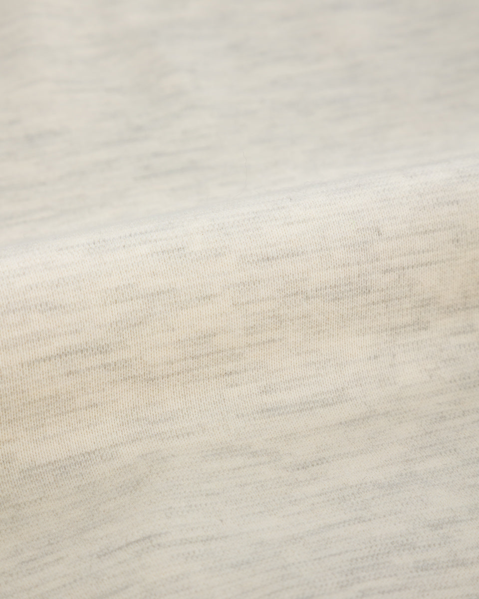 Olde Homesteader Cashmere Interlock Crewneck L/S - Ecru Heather - Standard & Strange