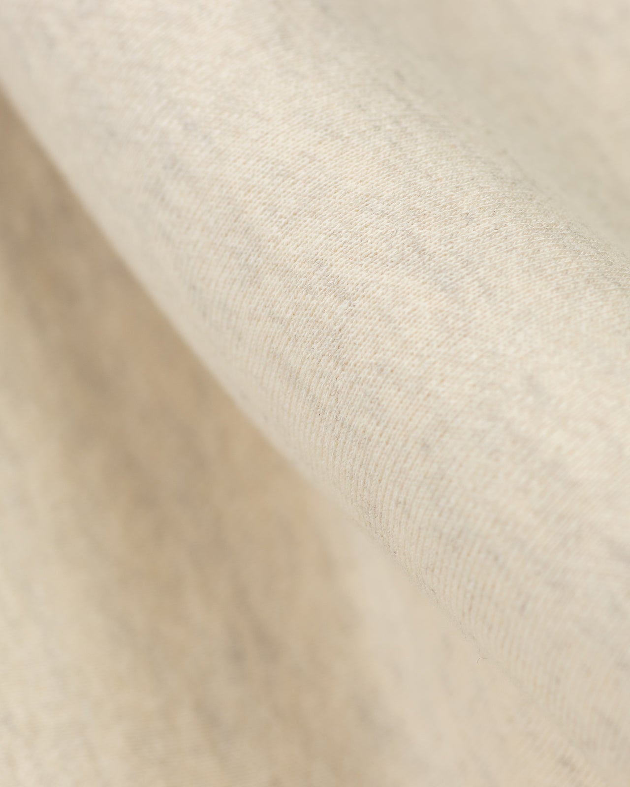 Olde Homesteader Cotton Fleece Henley Neck L/S - Ecru Heather - Standard & Strange