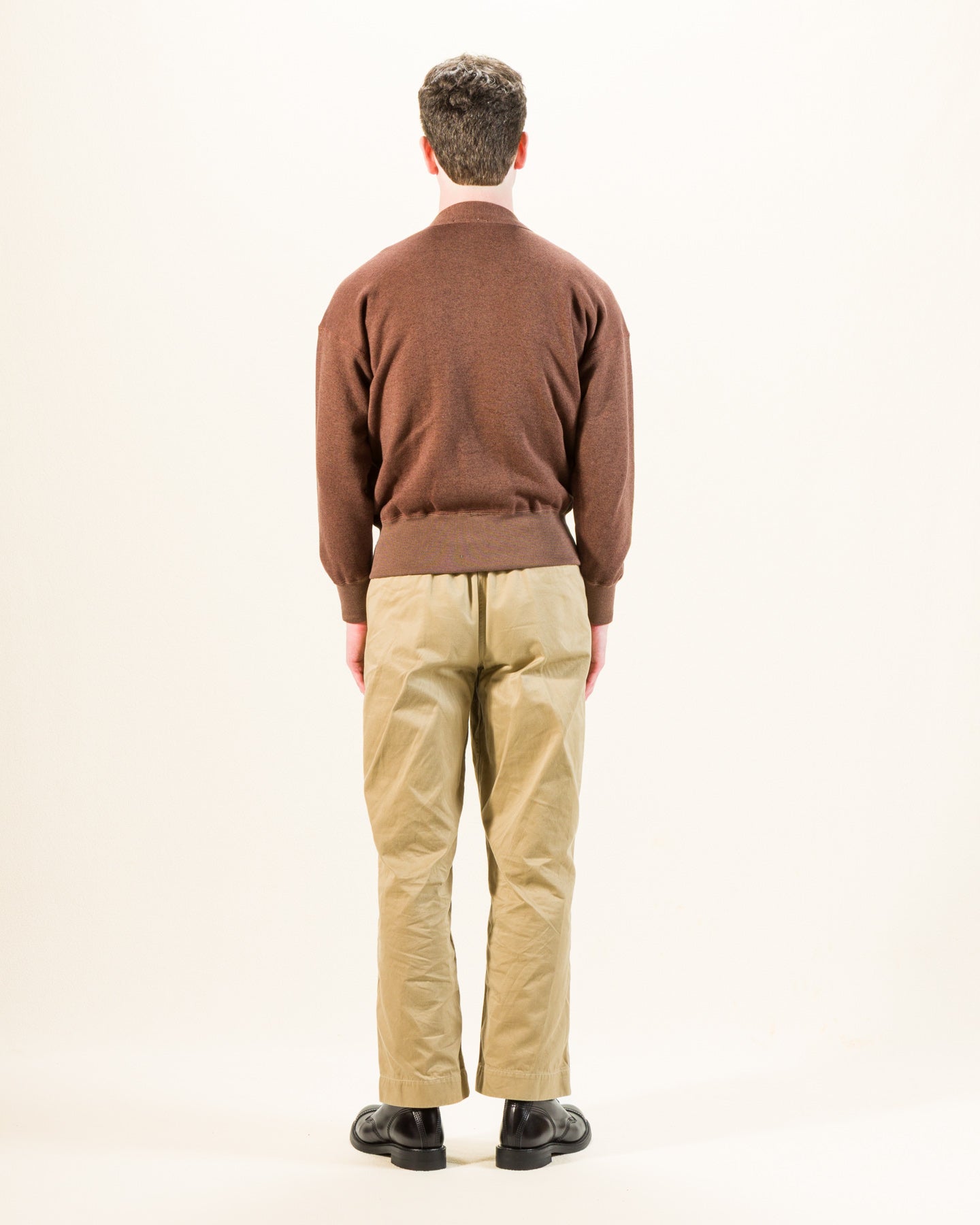 Olde Homesteader Extra Cotton Fleece Cardigan - Brown Heather - Standard & Strange