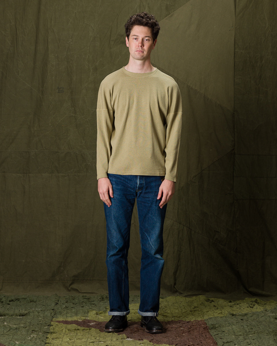 Olde Homesteader Extra Cotton Rib Crewneck L/S - Olive - Standard & Strange