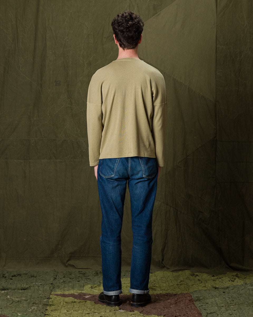 Olde Homesteader Extra Cotton Rib Crewneck L/S - Olive - Standard & Strange