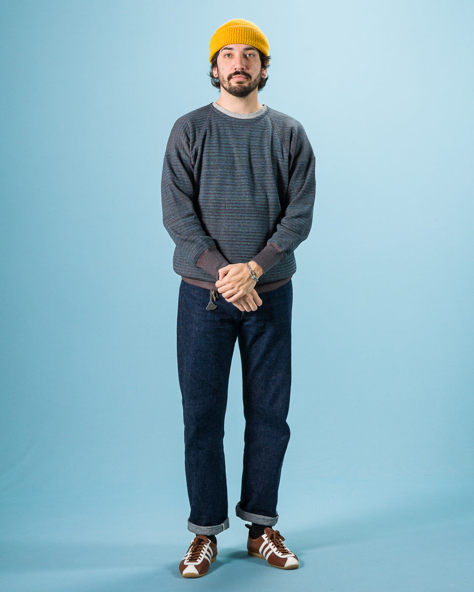 Olde Homesteader Tweedish Thermal Crewneck - Dark Blue - Standard & Strange