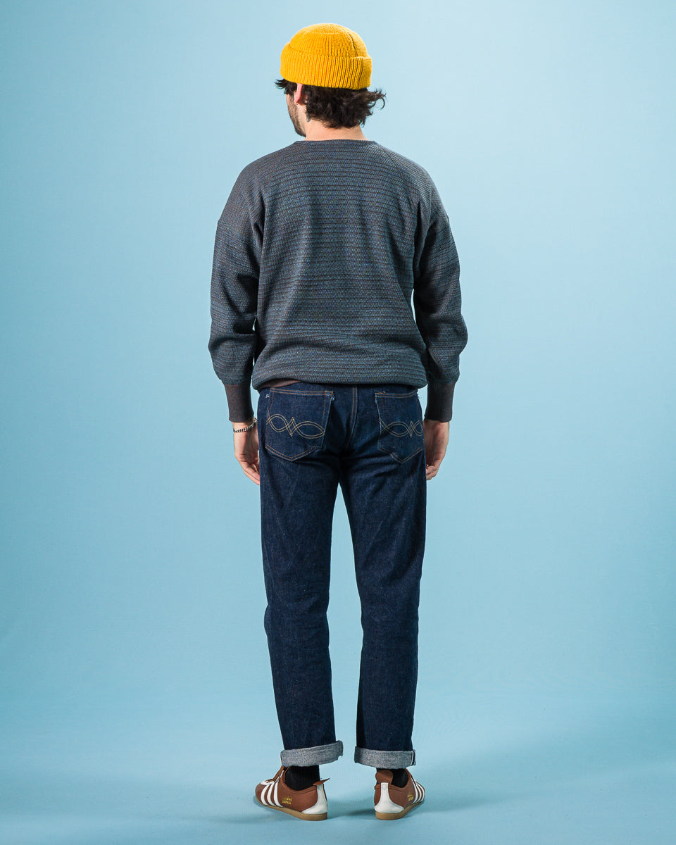 Olde Homesteader Tweedish Thermal Crewneck - Dark Blue - Standard & Strange