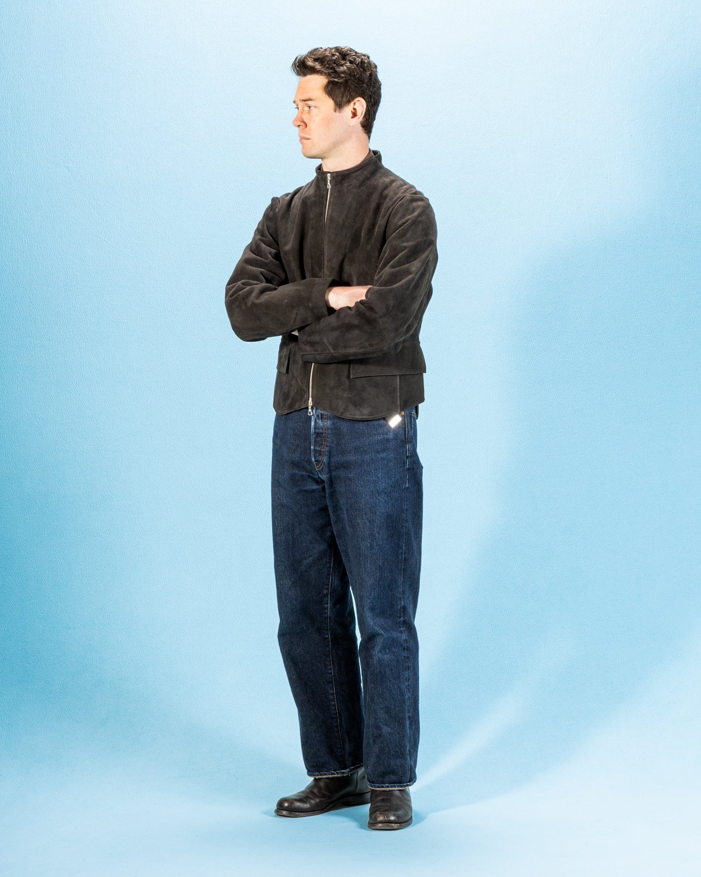 Gilet Jacket - Espresso Buffalo Calf Roughout