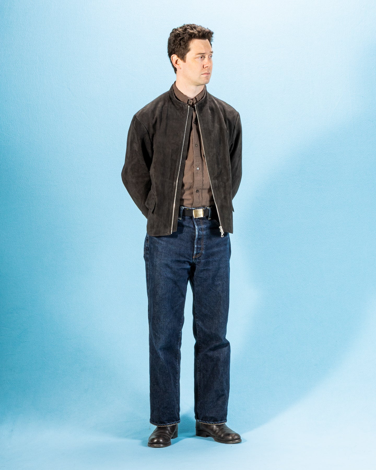 Gilet Jacket - Espresso Buffalo Calf Roughout