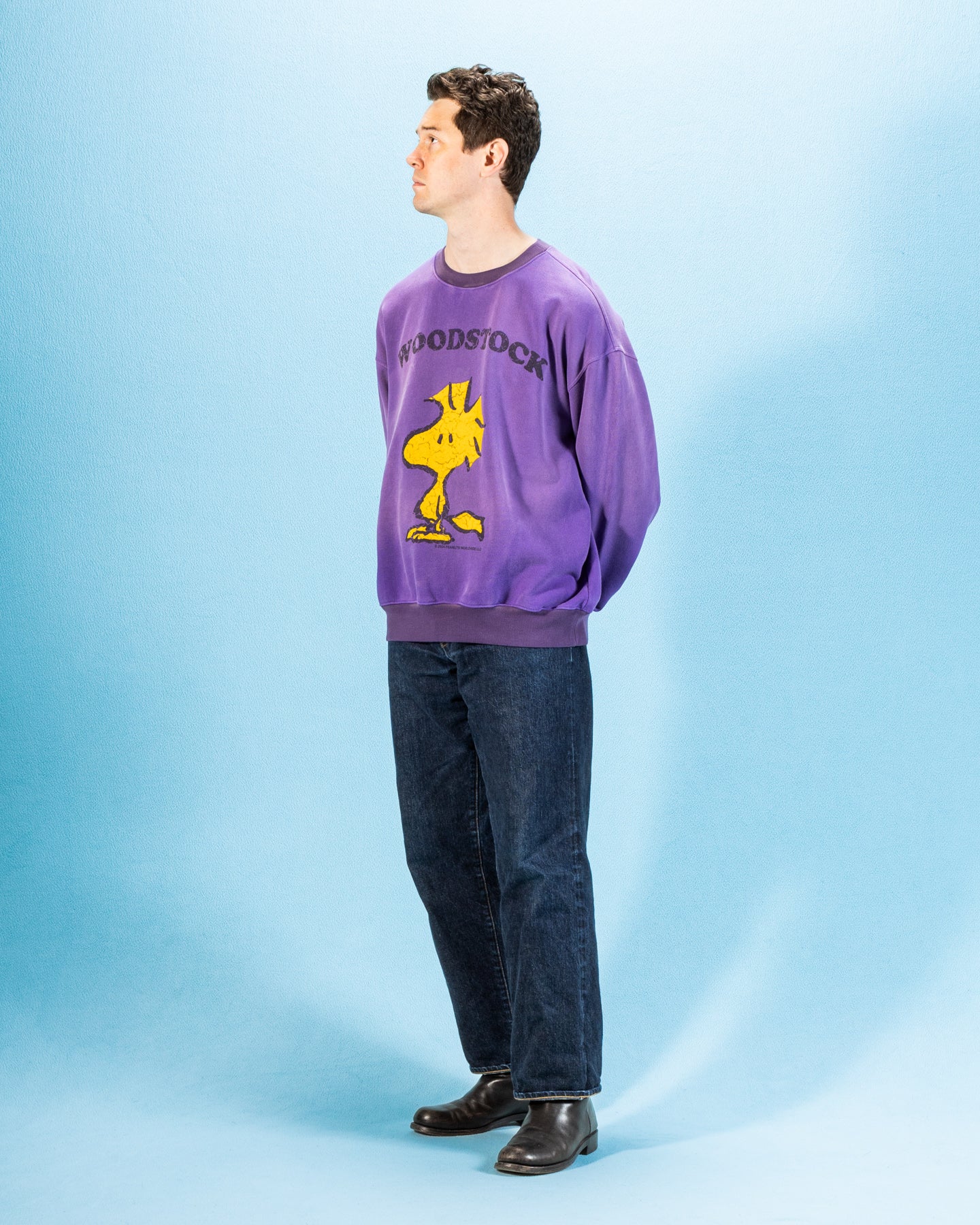Woodstock Crewneck - Purple Sun Fade