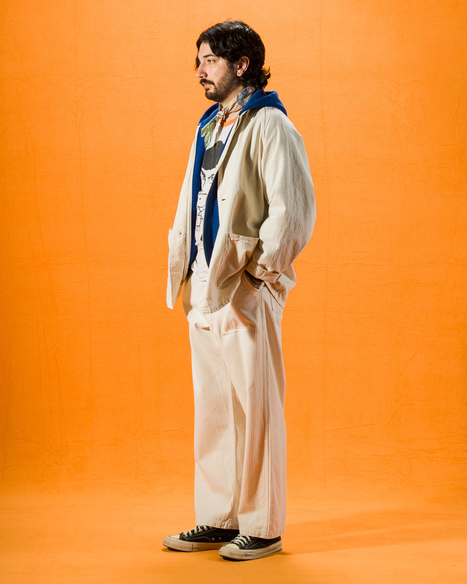 OrSlow 40's WWII Denim Coverall (Loose Fit) - Ecru - Standard & Strange