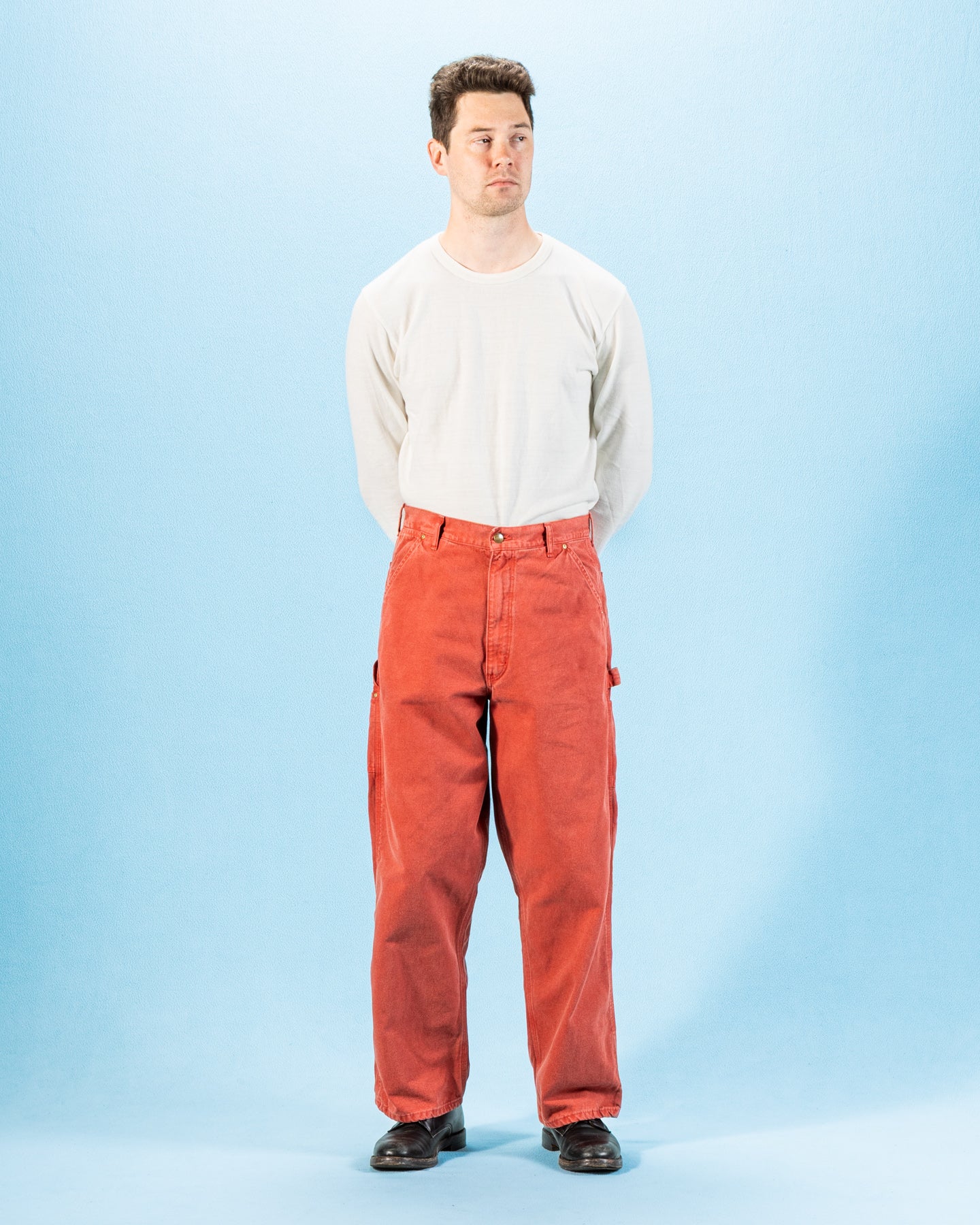 OrSlow Dad's Fit Oxford Painter Pants - Red - Standard & Strange