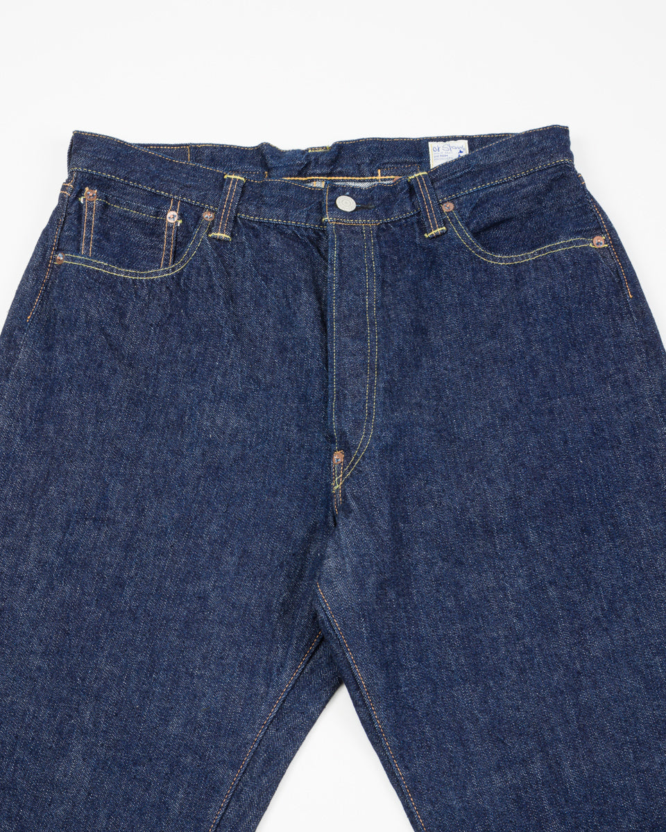 OrSlow Grand Dad's Fit Denim Pants - One Wash - Standard & Strange
