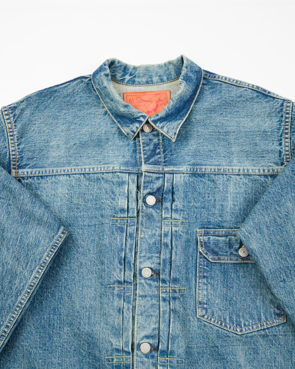 OrSlow Type 1 40's Pleated Front Blouse - Used Wash - Standard & Strange