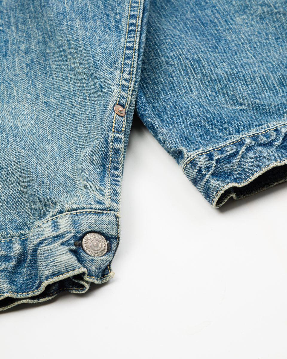 OrSlow Type 1 40's Pleated Front Blouse - Used Wash - Standard & Strange