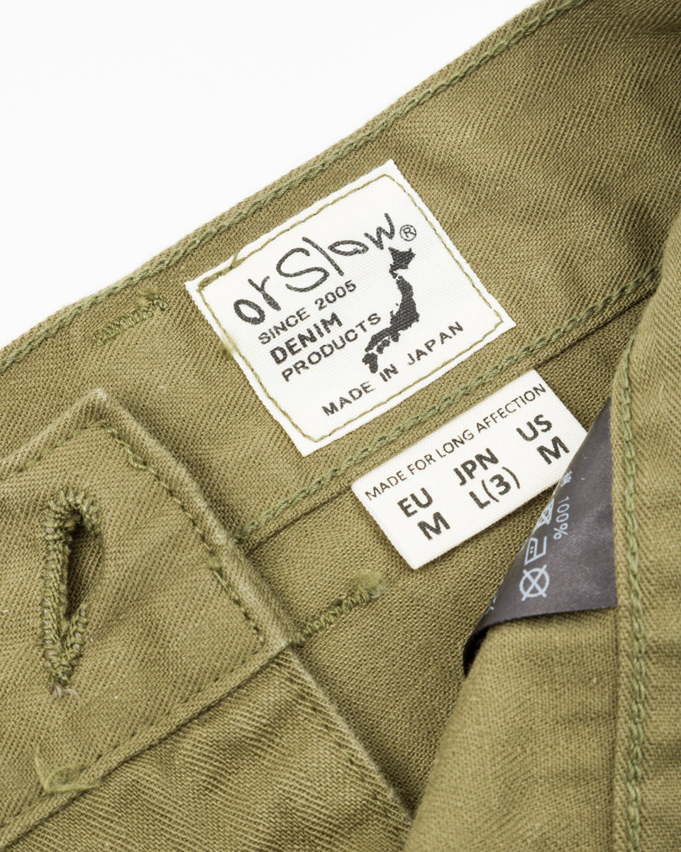 OrSlow U.S. Army 2-Pocket Cargo Shorts - Army Green - Standard & Strange