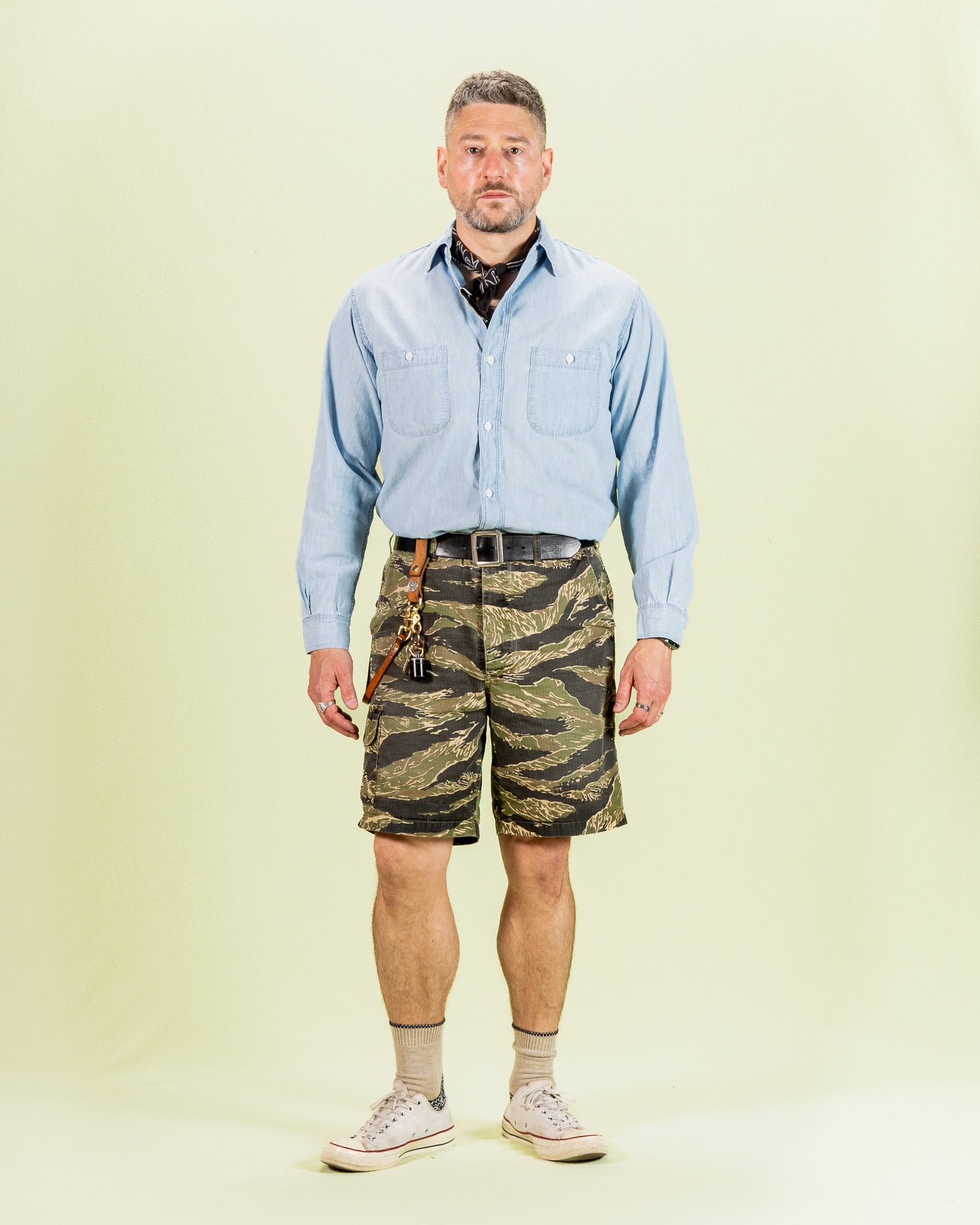 OrSlow Relax Fit Chambray Work Shirt - Bleached - Standard & Strange