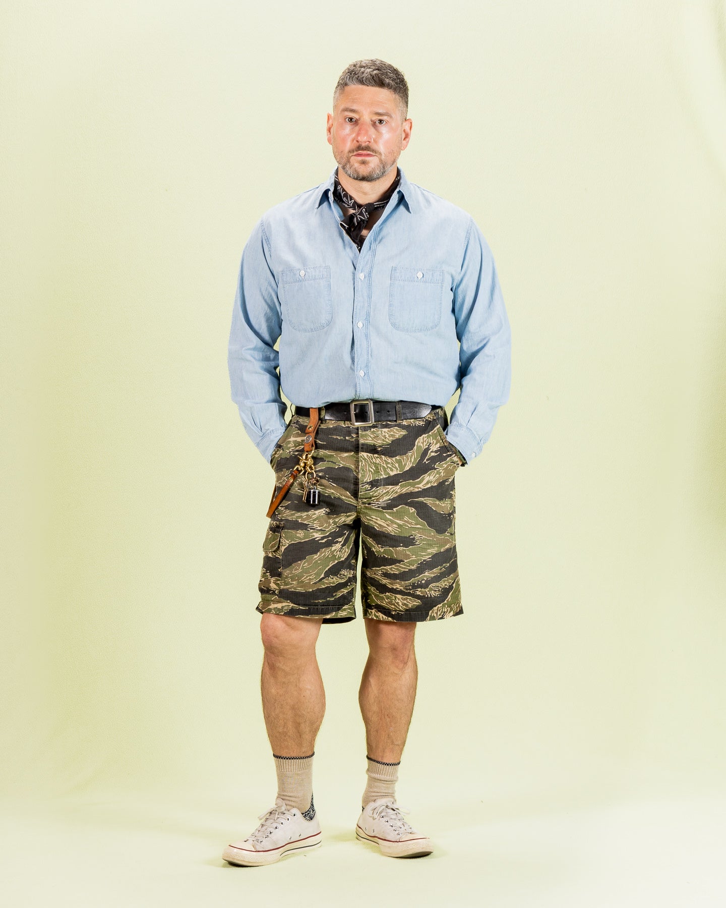 OrSlow Relax Fit Chambray Work Shirt - Bleached - Standard & Strange
