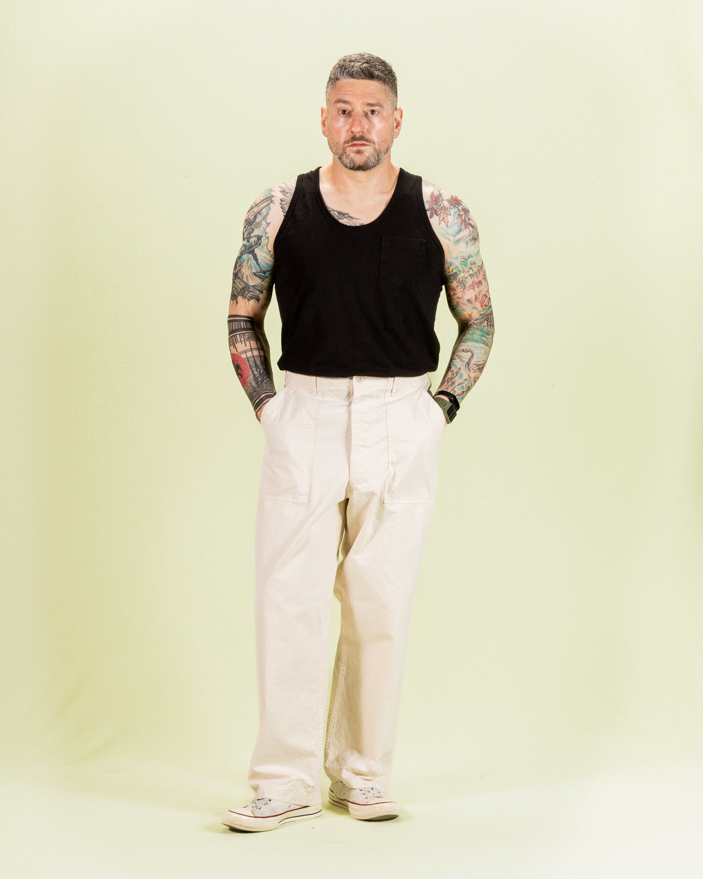 OrSlow Summer Fatigue Pants (Unisex) - Ecru - Standard & Strange