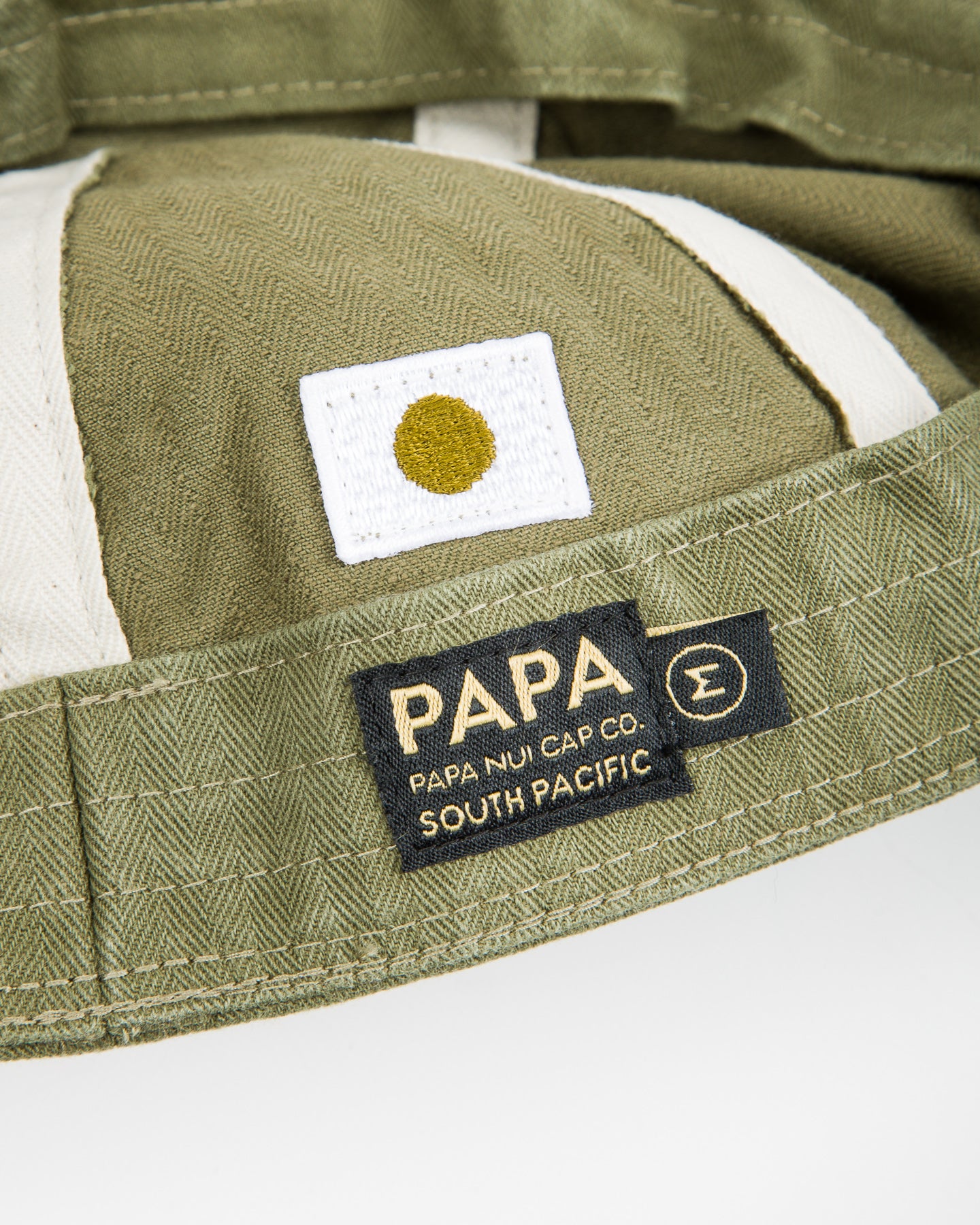 Papa Nui Tail End Charlie Cap - Olive Drab HBT - Standard & Strange