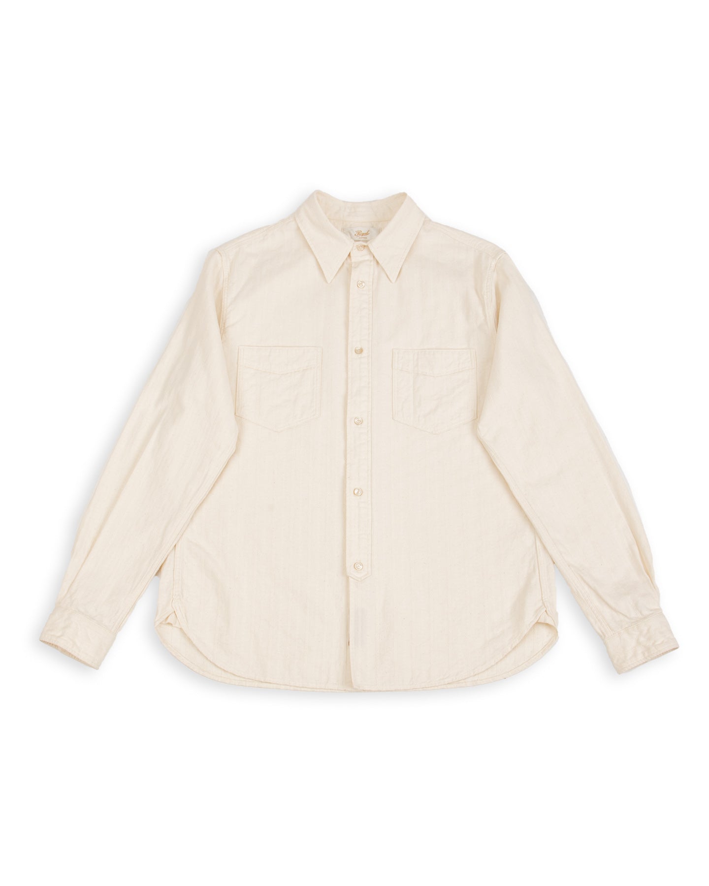 Classic Stripe Shirt - Beige Jacquard – Standard & Strange