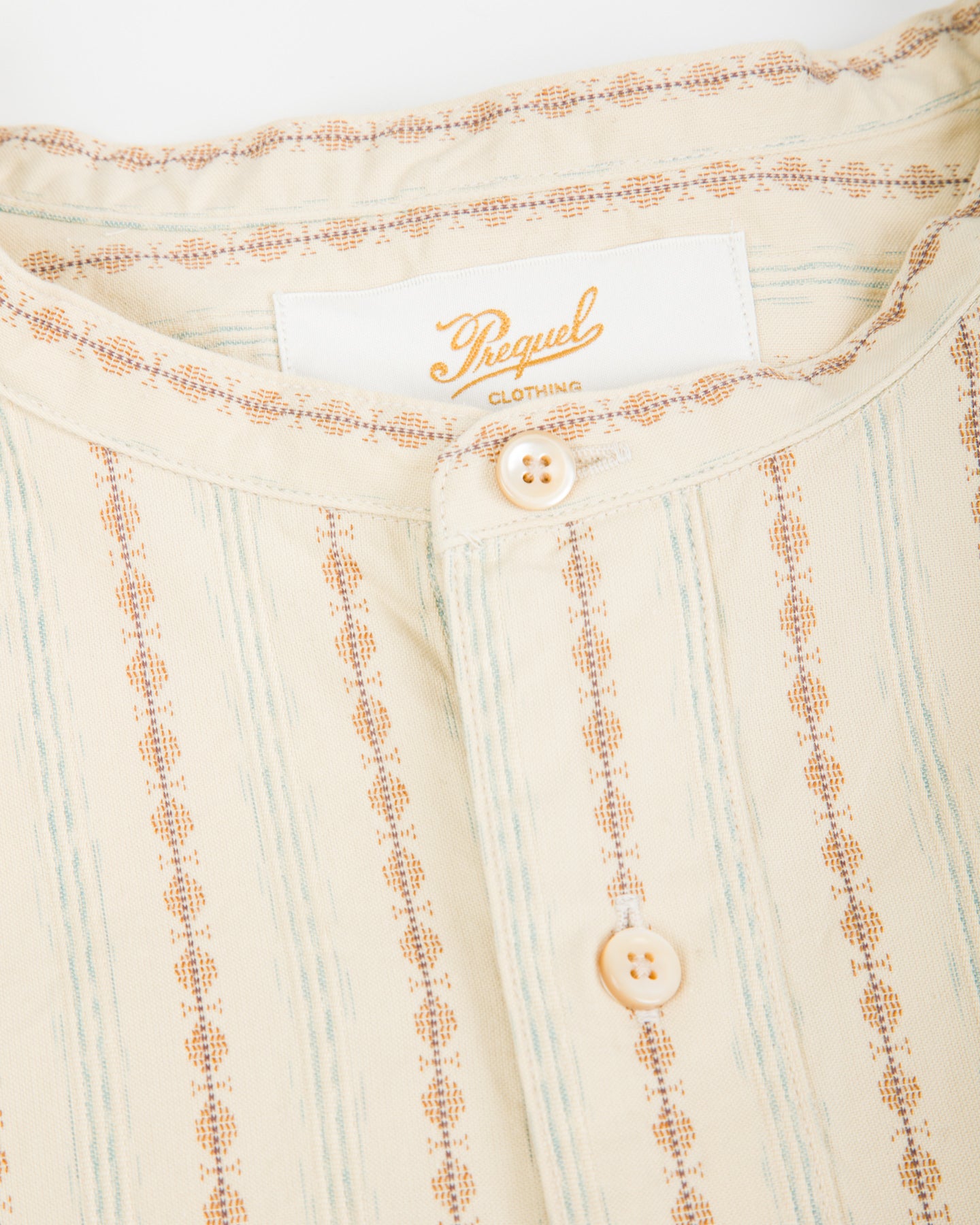 Prequel Stand-up Collar Shirt - Beige - Standard & Strange