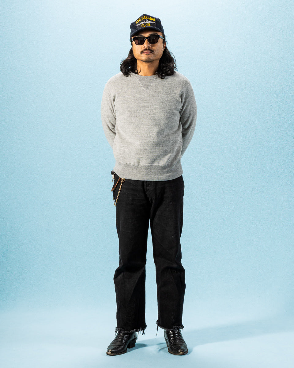 The Real McCoy's 10 oz Loopwheel Crewneck Sweatshirt - Gray - Standard & Strange