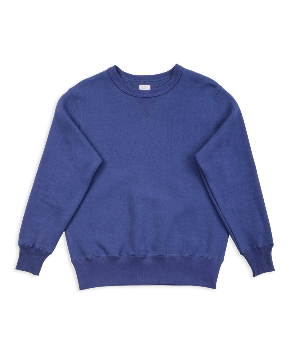 The Real McCoy's 10 oz Loopwheel Crewneck Sweatshirt - MQ Navy - Standard & Strange