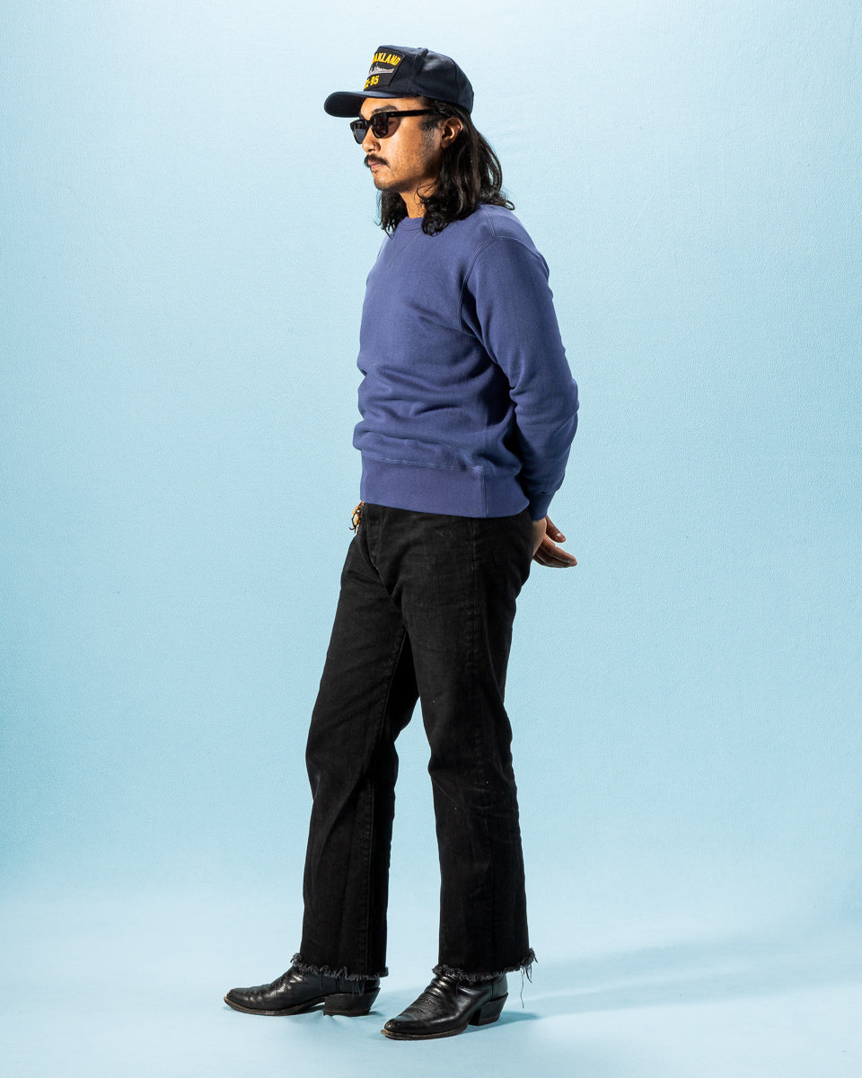 The Real McCoy's 10 oz Loopwheel Crewneck Sweatshirt - MQ Navy - Standard & Strange