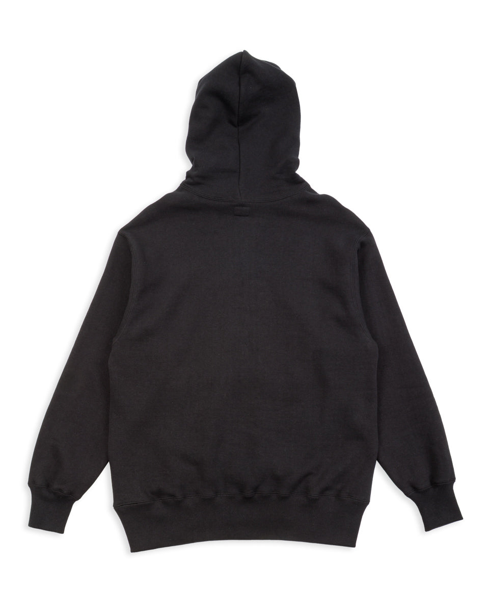 The Real McCoy's 10 oz Loopwheel Hooded Sweatshirt - Black - Standard & Strange