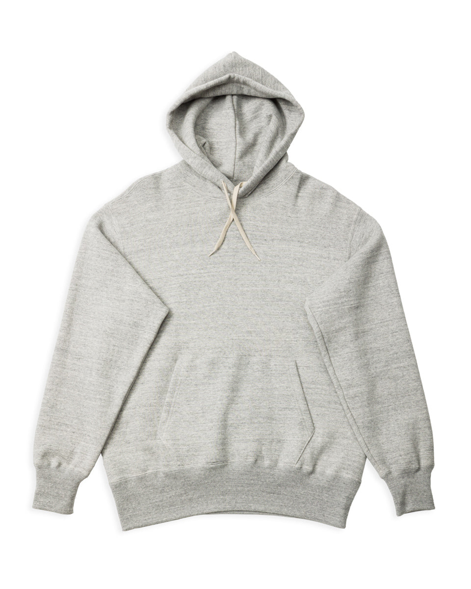 The Real McCoy's 10 oz Loopwheel Hooded Sweatshirt - Gray - Standard & Strange