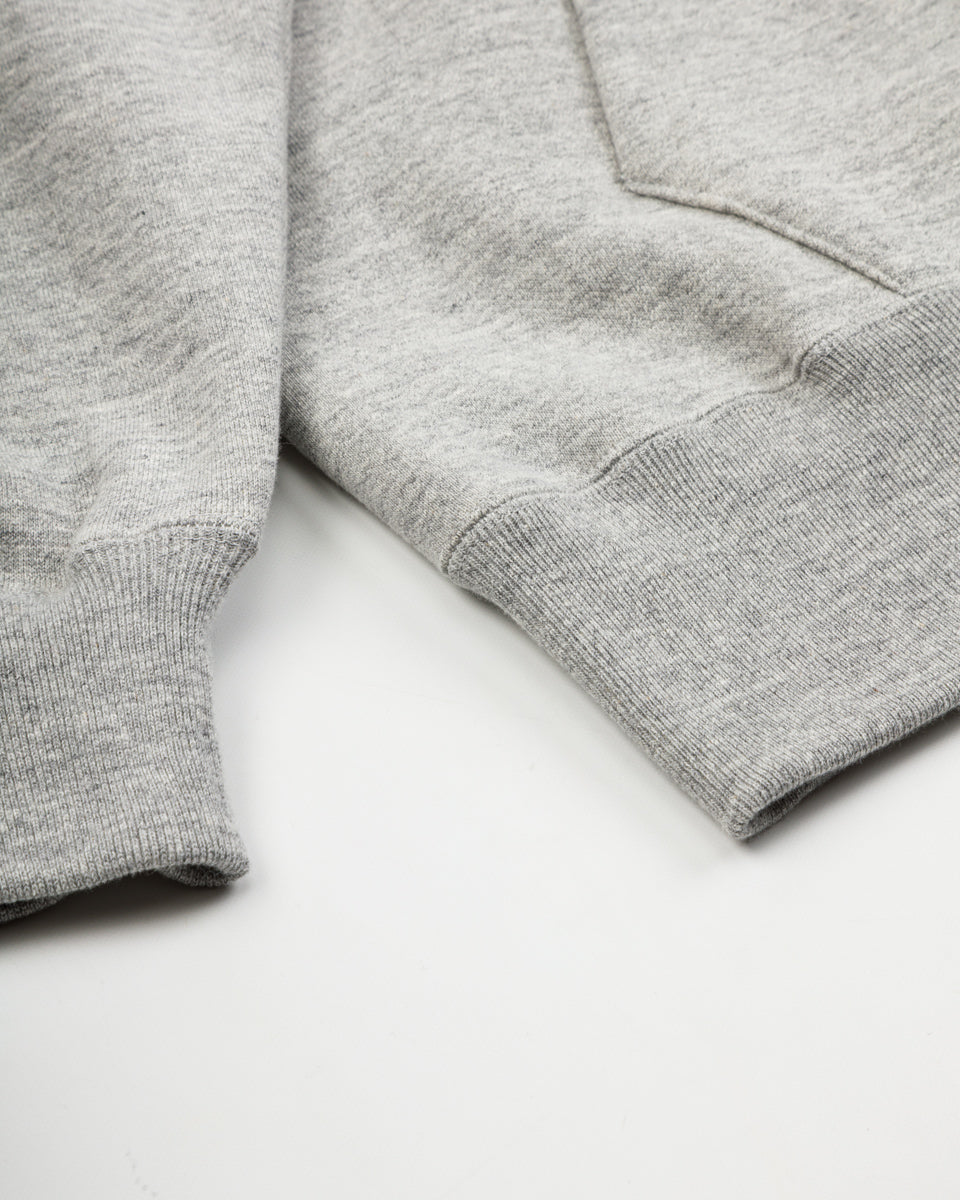 The Real McCoy's 10 oz Loopwheel Hooded Sweatshirt - Gray - Standard & Strange