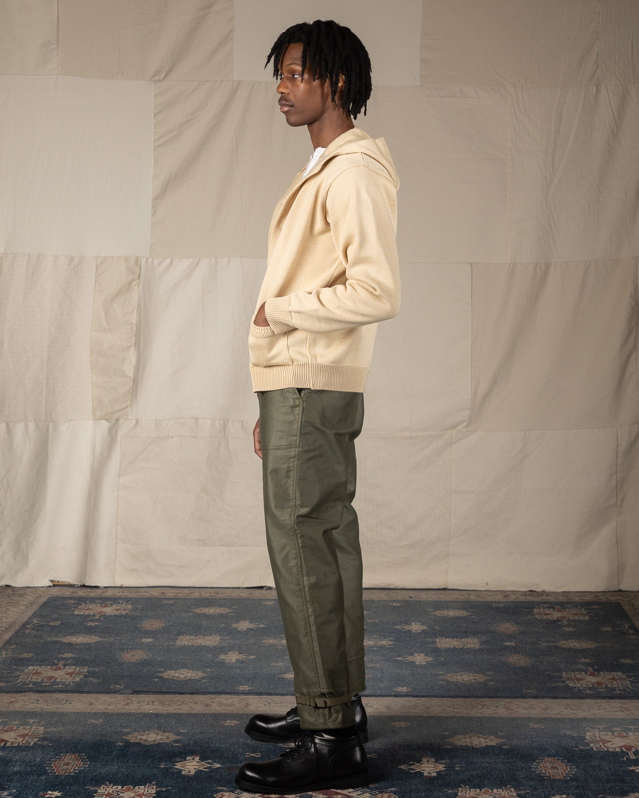 The Real McCoy's 30s Hooded Knit Sweater - Ecru - Standard & Strange