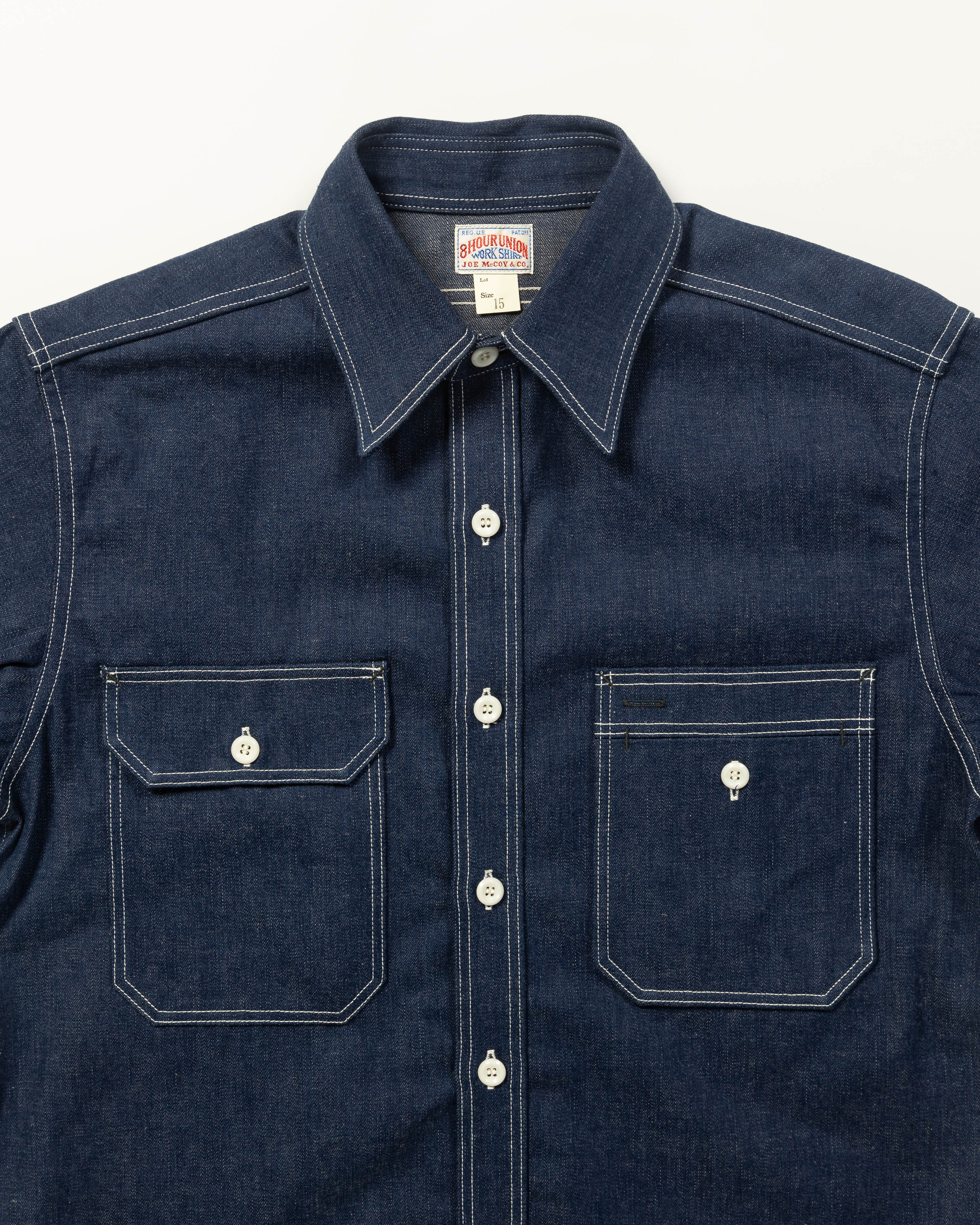 The Real McCoy's 8 Hour Union Denim Serviceman Shirt (Model 221) - Standard & Strange