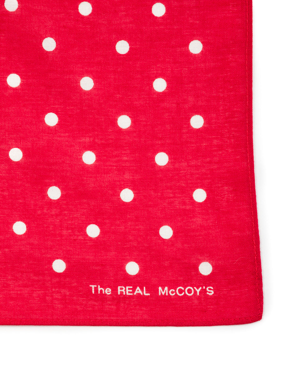 The Real McCoy's Bandanna 'Dot' - Red - Standard & Strange