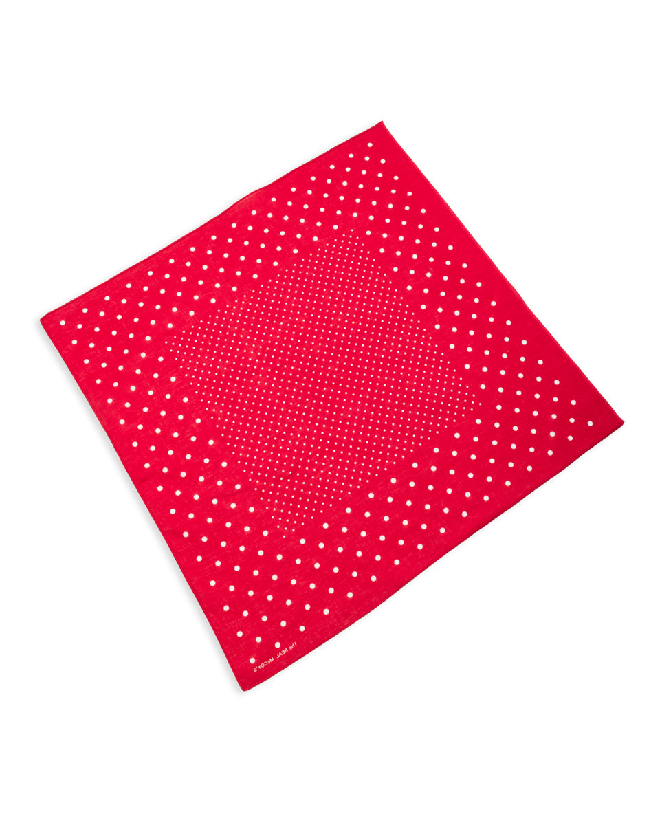 The Real McCoy's Bandanna 'Dot' - Red - Standard & Strange