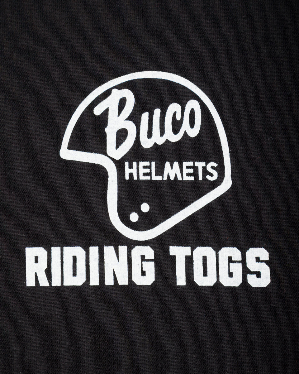 The Real McCoy's Buco L/S Tee / Riding Togs - Black/Charcoal - Standard & Strange